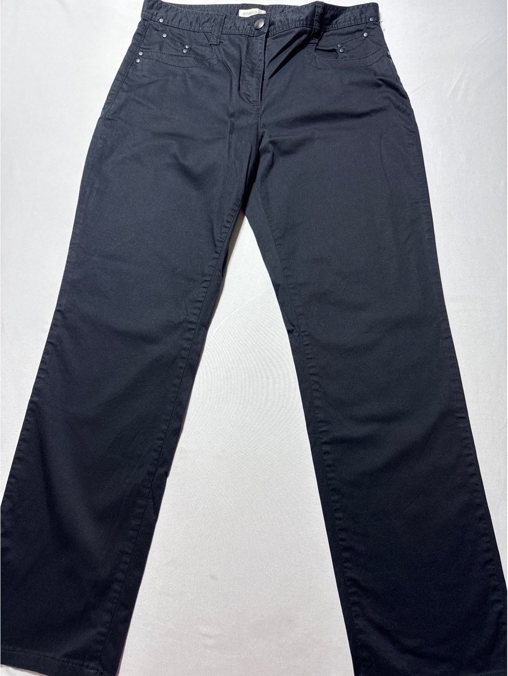 Bonita Black Wide Leg Pants with Stretch Waist - Comfy & Sle
